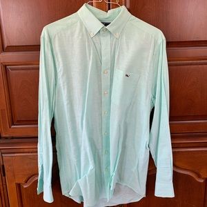 Green Vineyard Vines Long Sleeve Button Down